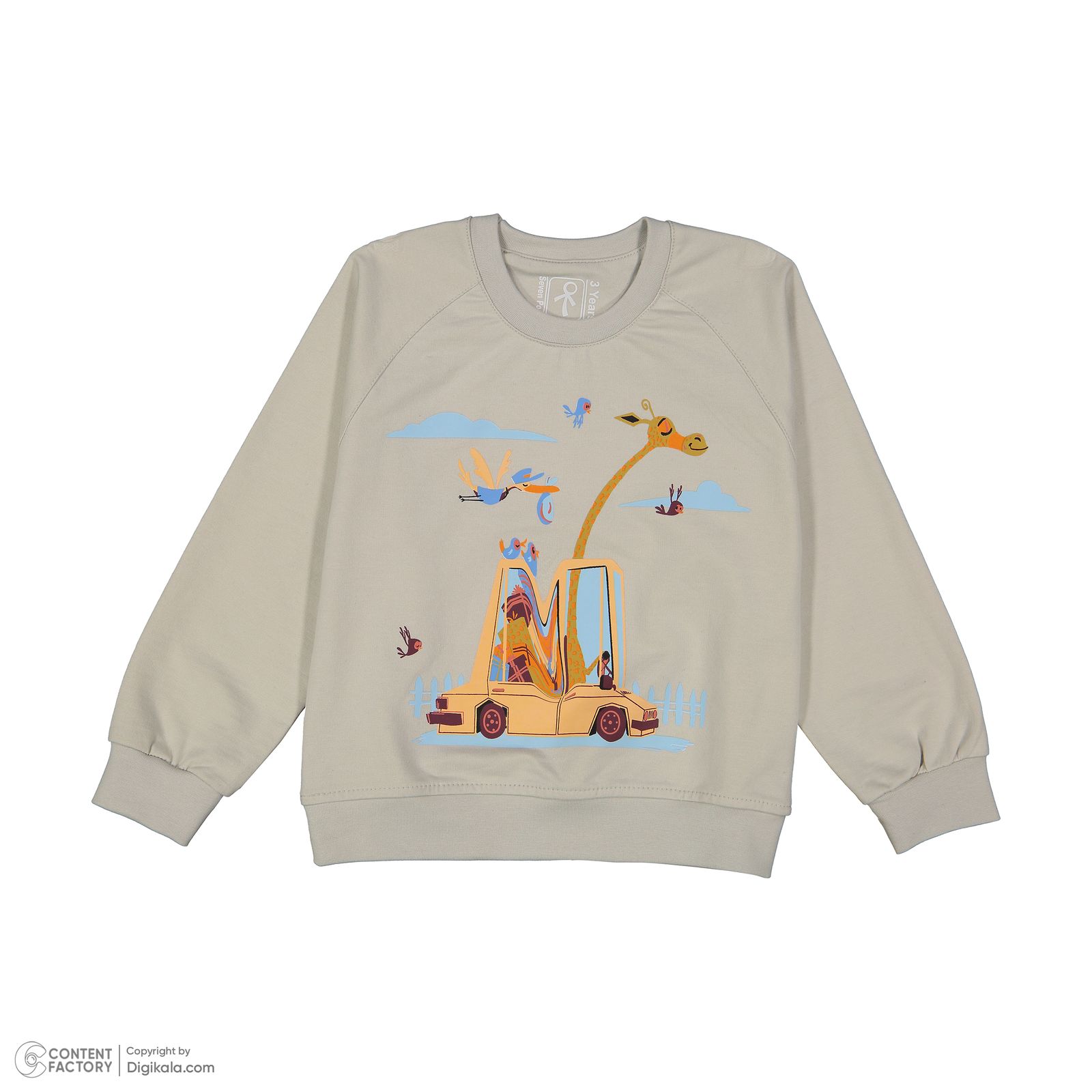 ست سویشرت و شلوار دخترانه سون پون مدل G874 رنگ طوسی -  - 6