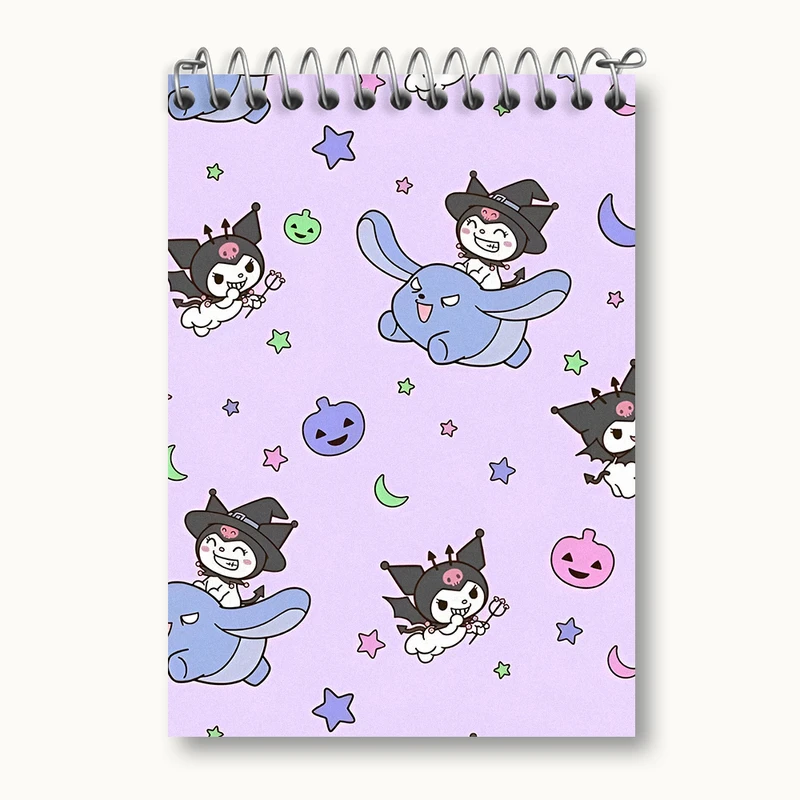 دفتر یادداشت 50 برگ خندالو طرح کرومی (Kuromi) کد N4800