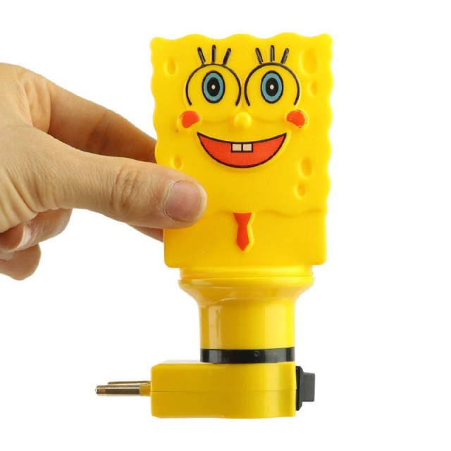 چراغ خواب کودک مدل باب اسفنجی