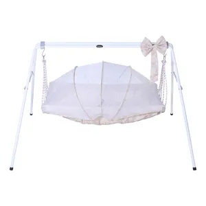 گهواره سنتی نوزاد مدل پاپیون به همراه پشه بند