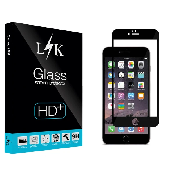 محافظ صفحه نمایش شیشه ای ال کی مدل +LITE مناسب برای گوشی موبایل اپل iphone 6/6s