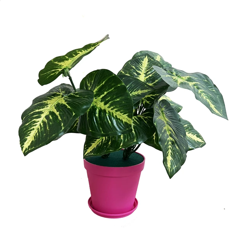 گلدان به همراه گل مصنوعی مدل rainblows twin blk1014 