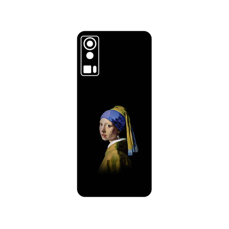 برچسب پوششی ماهوت مدل Girl with a Pearl Earring of Vermeer مناسب برای گوشی موبایل جی پلاس X20