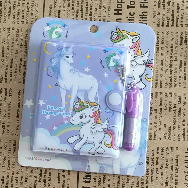 دفتر یادداشت 80 برگ طرح یونیکورن کد BAN.800 به همراه خودکار