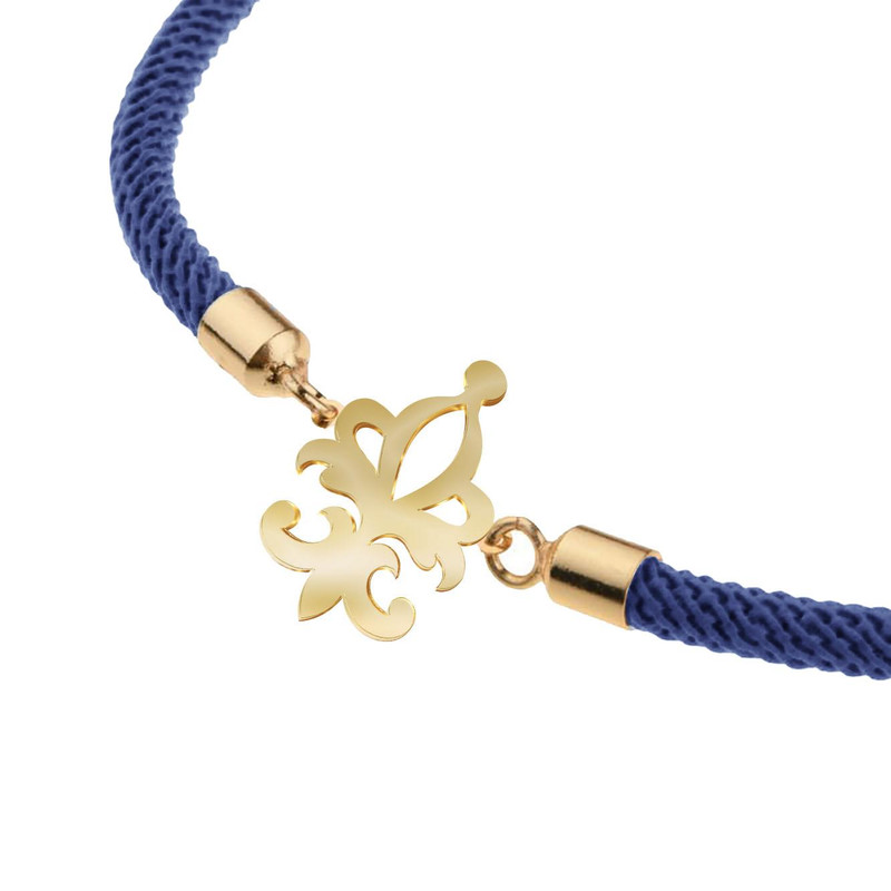 دستبند طلا 18 عیار زنانه مدوپد مدل اسلیمی کد D13-10668