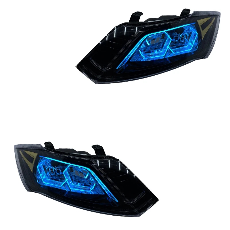 چراغ جلو خودرو گروه پژوهش صنعت مدرن مدل 3D-Hexa-Ice مناسب برای ساینا،کوئیک بسته دو عددی