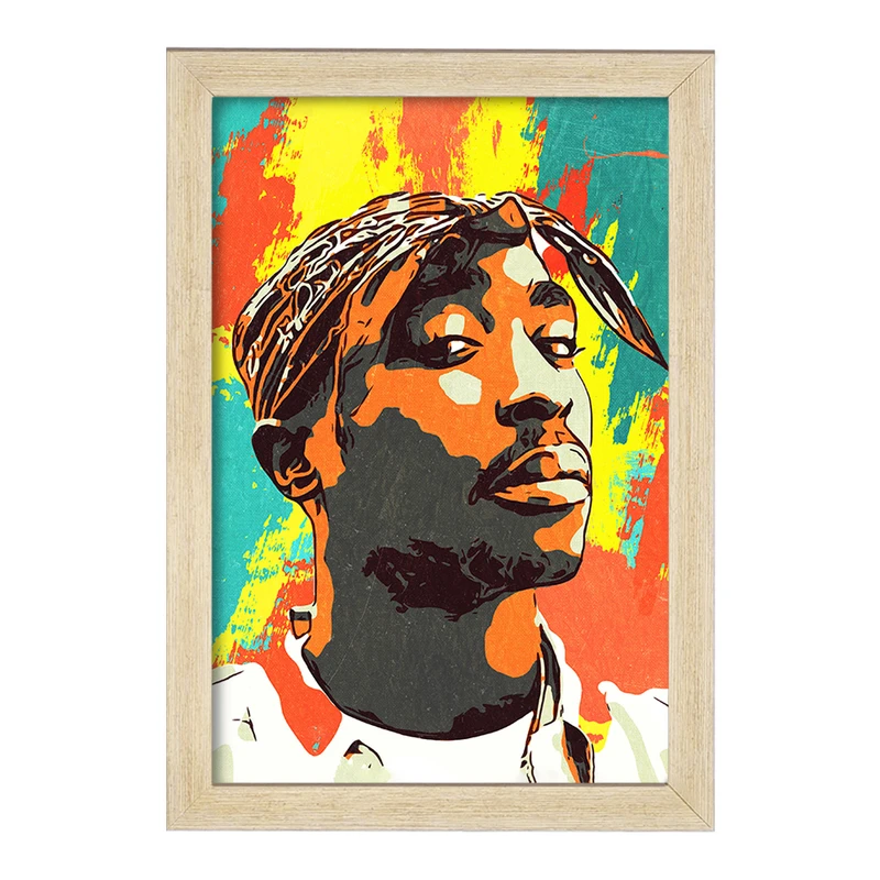 تابلو خندالو مدل توپاک شکور (Tupac Shakur) کد F1817