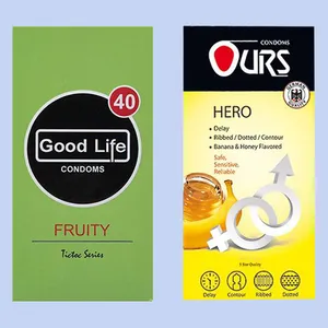 کاندوم گودلایف مدل Fruity بسته 12 عددی به همراه کاندوم اورز مدل Hero بسته 12 عددی