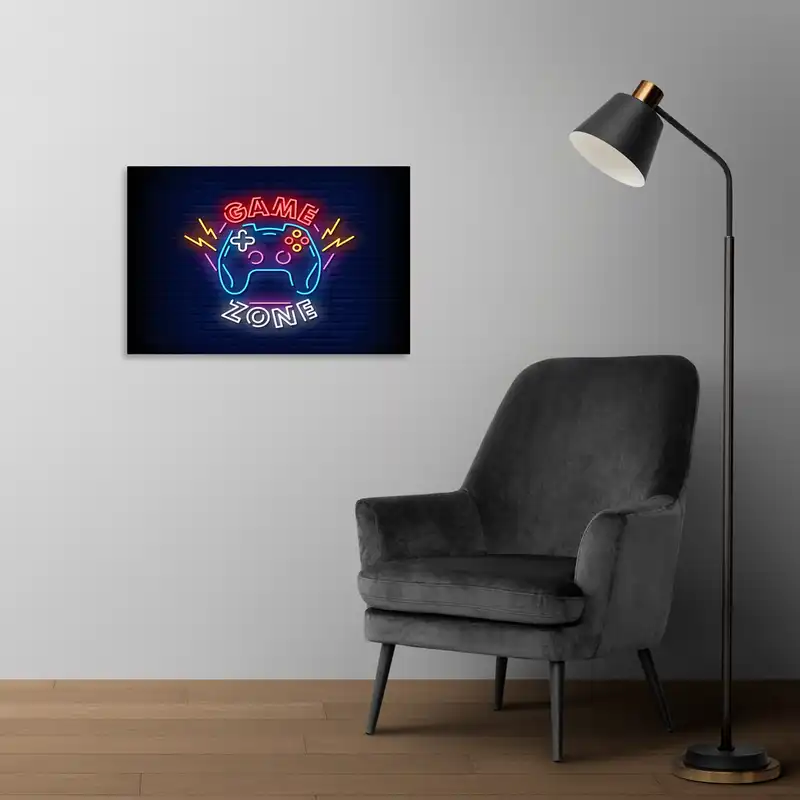 تابلو شاسی طرح گیم نئون مدل NV0249