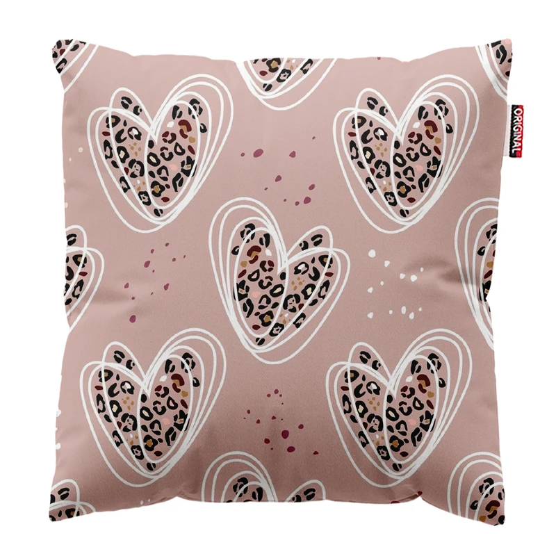  کوسن پاد آفرین طرح قلب کد 4924 سایز 30*30 سانتی متر