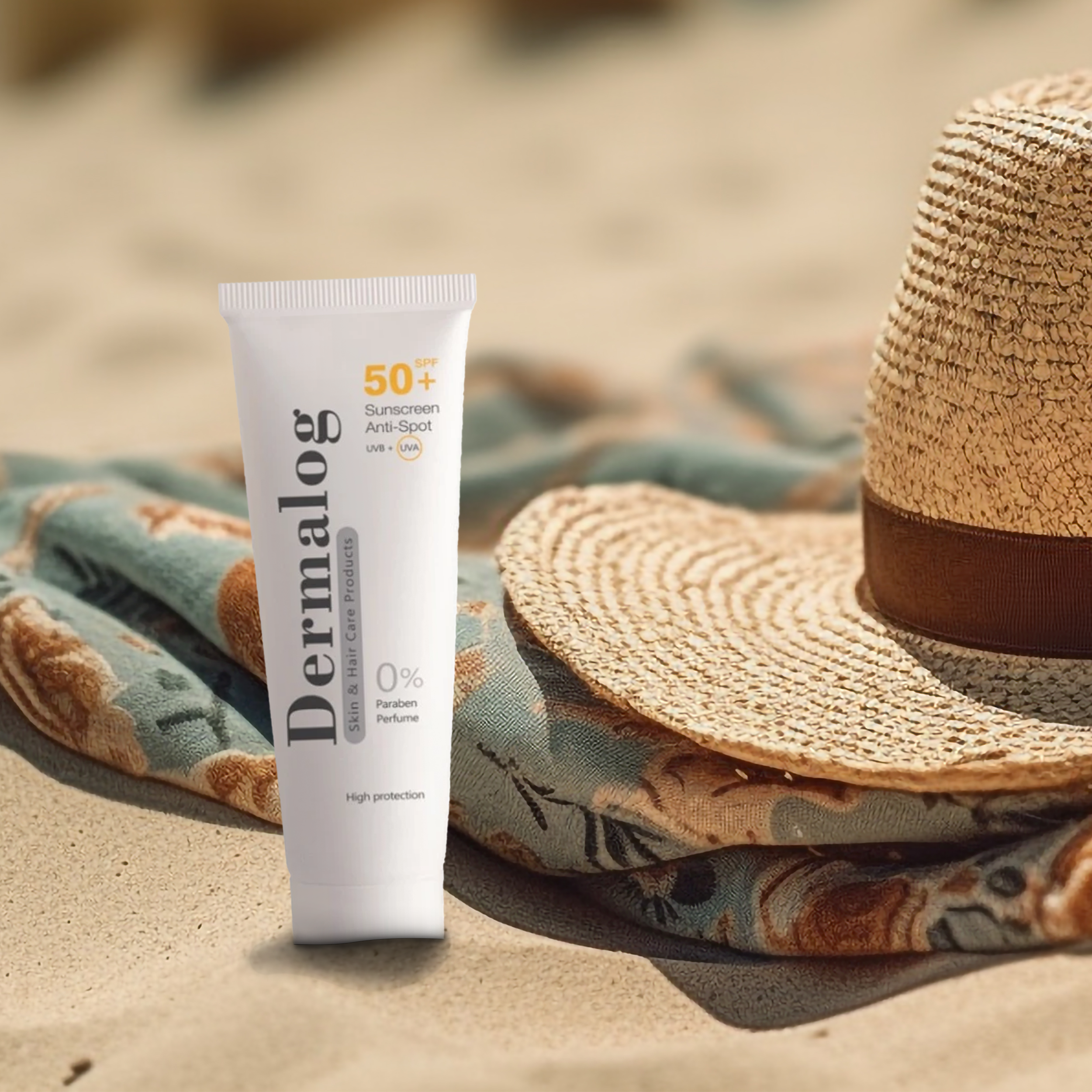 کرم ضد آفتاب بیرنگ درمالوگ، SPF 50، مدل anti spot، مناسب انواع پوست با حجم 50 میلیلیتر، فاقد پارابن، محافظتکننده در برابر اشعههای UVA و UVB، ضد چروک، ضد لک و پیری، دارای فرمولاسیون تیتانیوم دی اکساید و زینک اکساید، با ماندگاری 4 ساعته