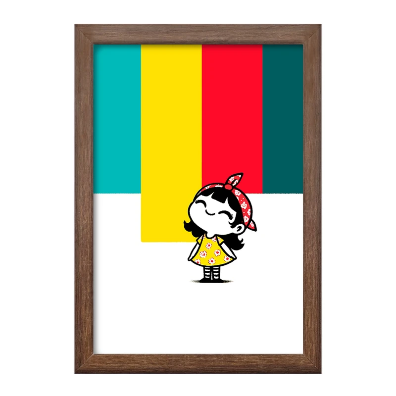 تابلو خندالو طرح دخترانه کودکانه کد F11687