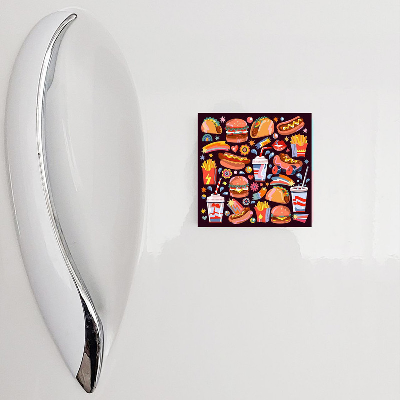 مگنت گلاک طرح فست فود کد MF38