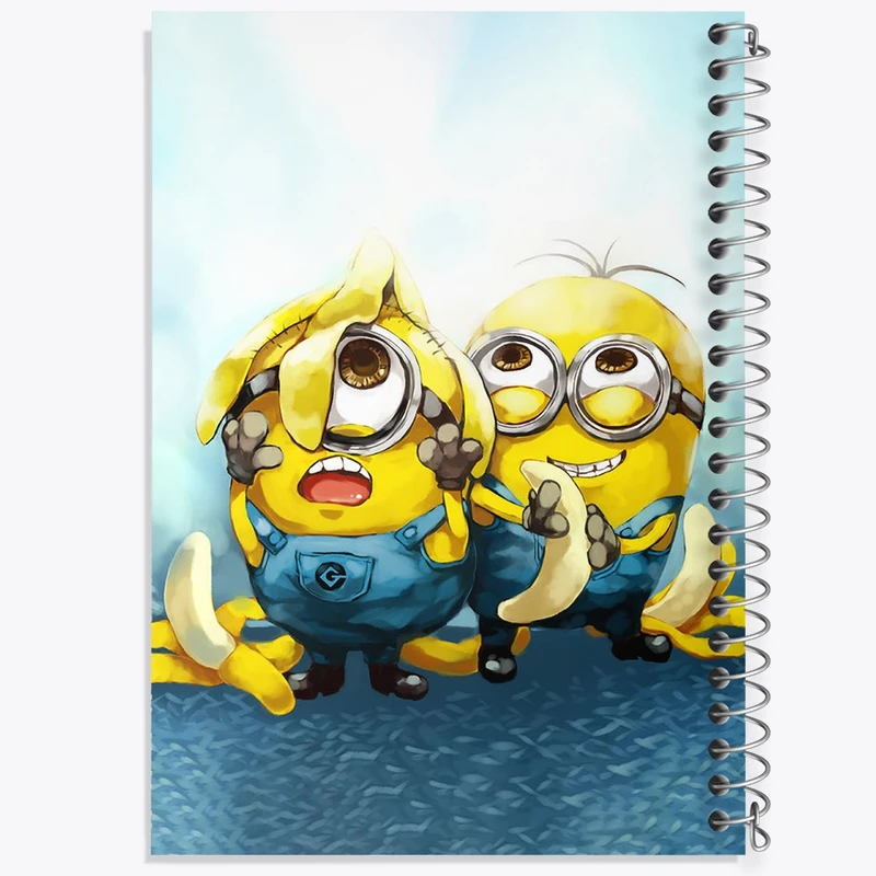 دفتر شطرنجی 50 برگ خندالو مدل مینیون ها (Minions) کد F2078