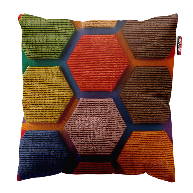  کوسن پاد آفرین طرح هندسی مدرن کد 3630 سایز 30*30 سانتی متر