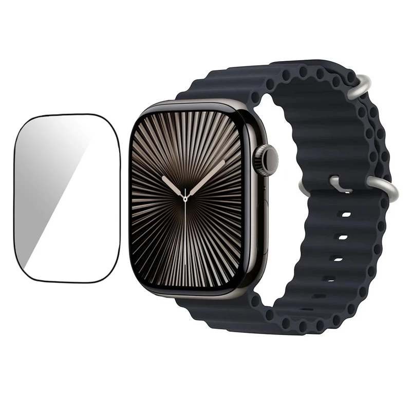 بند گوف مدل Ocean-PMMA مناسب برای ساعت هوشمند اپل سری 10 سایز 42mm به همراه محافظ صفحه نمایش