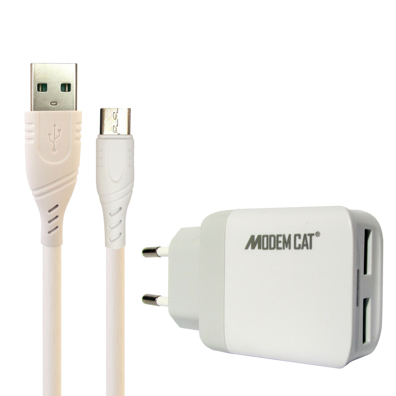 شارژر دیواری مودم کت مدل MTC-001 به همراه کابل تبدیل microUSB