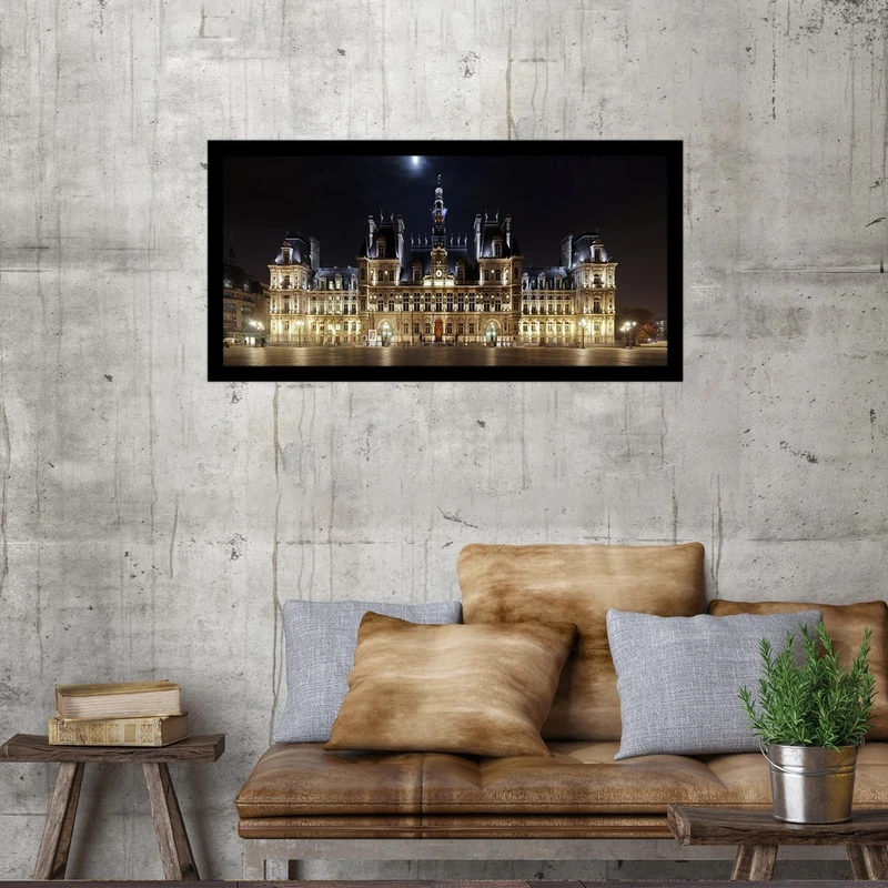 تابلو بکلیت طرح منظره شهر پاریس مدل B-S2815