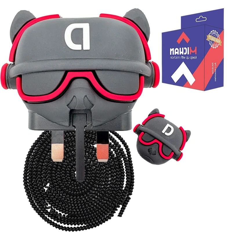 محافظ کابل میچان طرح پیتبول مناسب برای شارژر 25 وات سامسونگ بسته 3 عددی