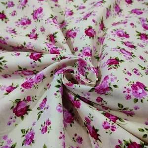 پارچه آشپزخانه عرض 2 متر مدل گلدار رنگ سفید