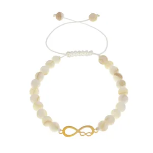 دستبند طلا 18 عیار زنانه الن نار مدل بي نهايت ELN67043