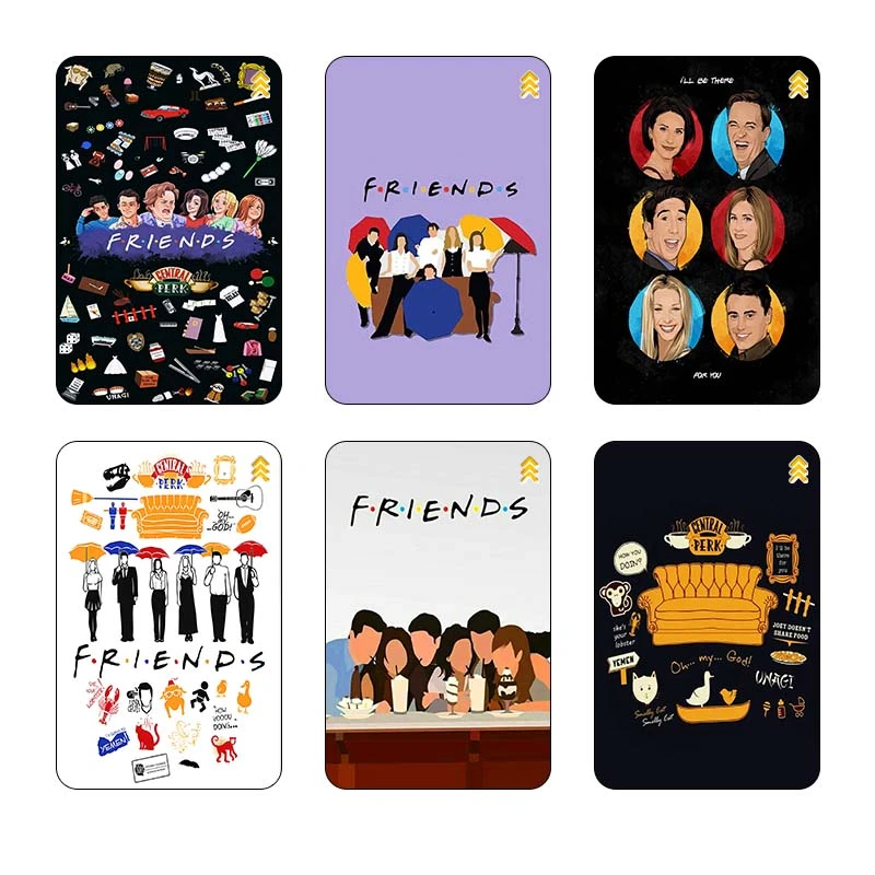 استيکر کارت کارنيکا طرح فرندز Friends کد 23739 مجموعه 6 عددی