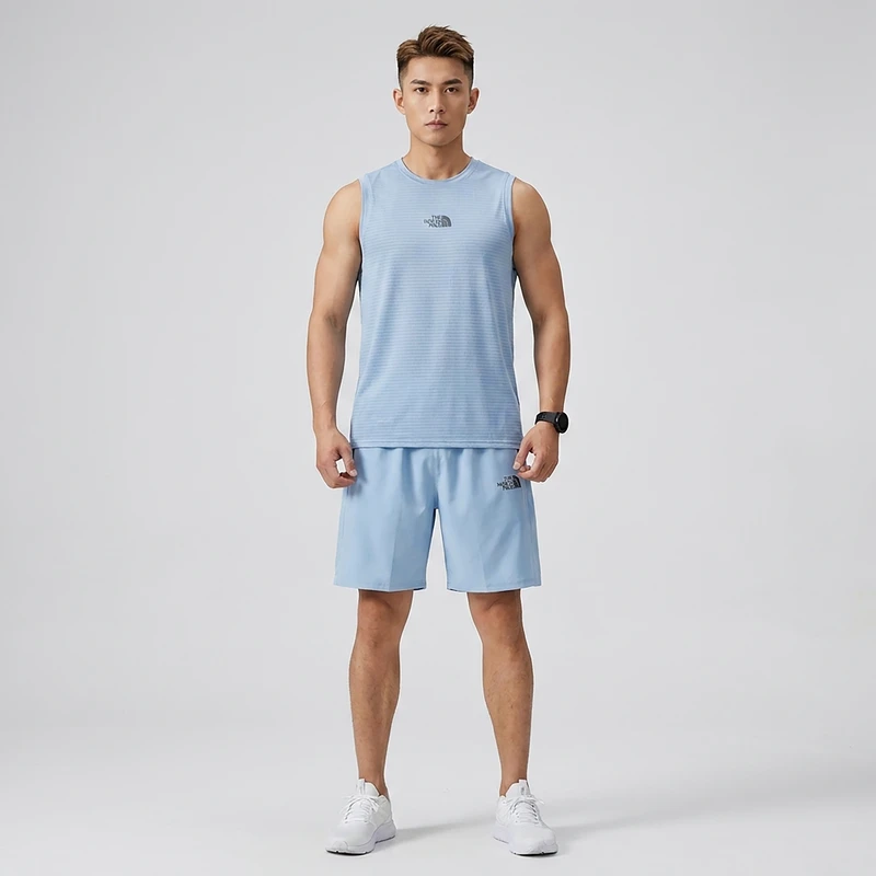 ست تاپ و شلوارک ورزشی مردانه مدل TNF_ACTIVE_92