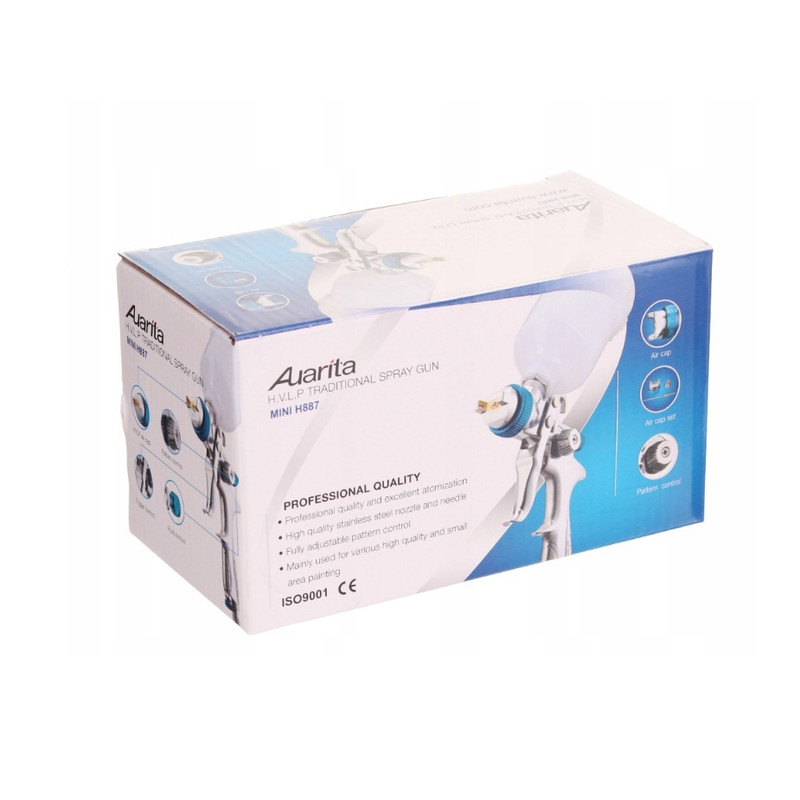 پیستوله رنگ آئوریتا مدل    سایه پاش 887p - mini کد نازل 0/5