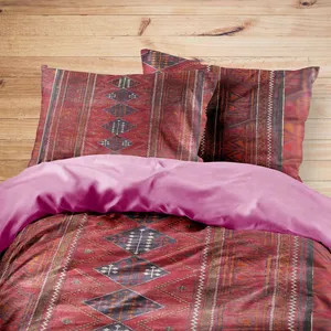 سرویس روتختی مدوپد طرح کناره بلوچ ده‌ترنج مدل C-balouch08 یک نفره 4 تکه