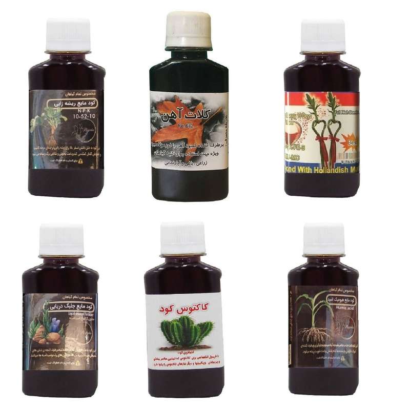 کود مایع فسفر ریشه زایی 10-52-10 و کلات آهن و کود بامبو و کود جلبک دریایی و کود کاکتوس و هیومیک اسید مدل life drop حجم 120 میلی لیتر کود مایع فسفر ریشه زایی 10-52-10 و کلات آهن و کود بامبو و کود جلبک دریایی و کود کاکتوس و هیومیک اسید مدل life drop حجم 120 میلی لیتر
