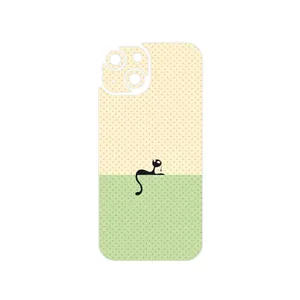 MAHOOT Minimal Internet Cat Icon Cover Sticker for Apple iPhone 15