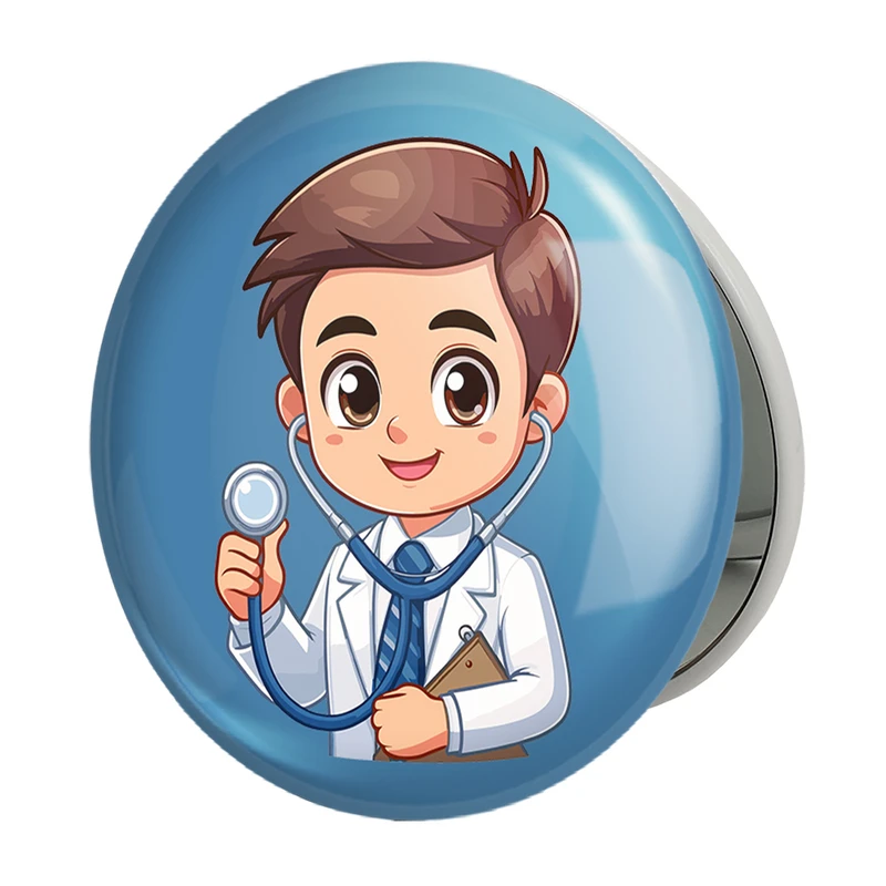 آینه جیبی خندالو طرح پزشک و پرستار کودکانه مدل تاشو کد 36491