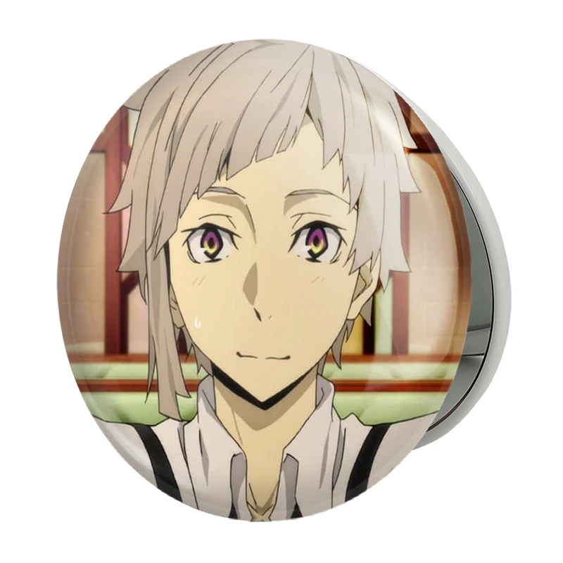 آینه جیبی خندالو طرح آتسوشی انیمه سگ های ولگرد بانگو مدل تاشو کد 15641 