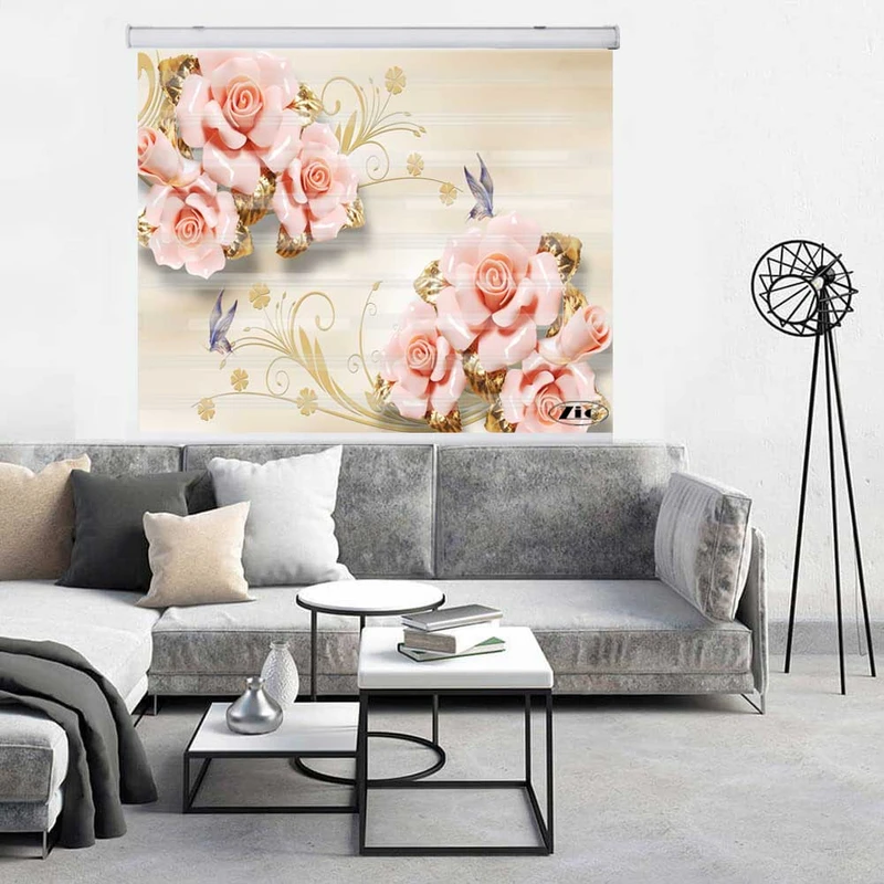 پرده زبرا زیو کد 3D1394 سایز 150x200 سانتی متر