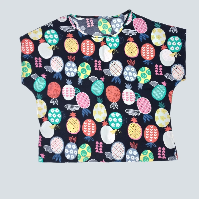 تی شرت آستین کوتاه زنانه مدل آناناس 