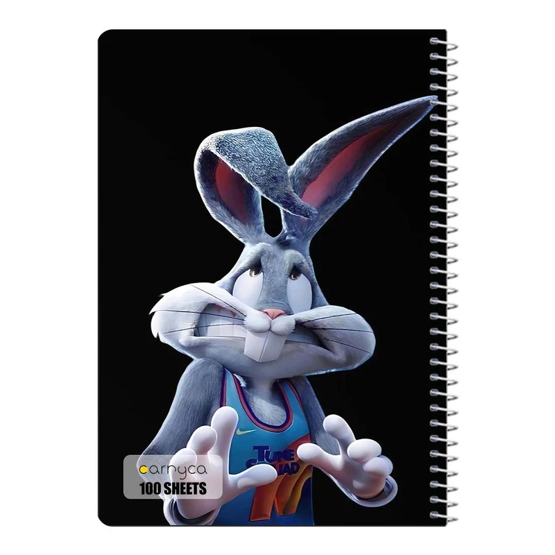 دفتر مشق 100 برگ سیمی کارنیکا طرح باگز بانی The Bugs Bunny کد 17418