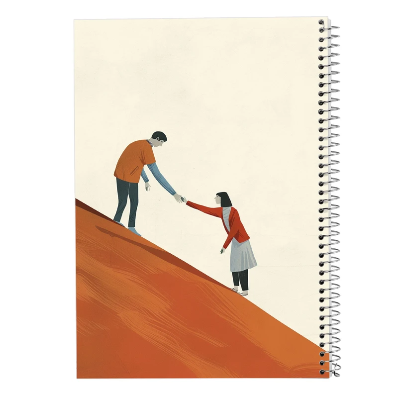 دفتر شطرنجی 50 برگ مدوپد مدل عاشقانه love کد DF14124