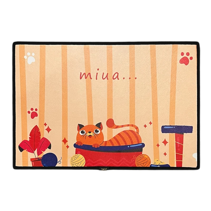 مت زیرانداز ظرف غذا و آب گربه مدل ch25