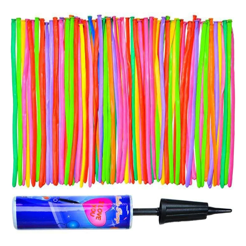 بادکنک مدل S3917 بسته 80 عددی به همراه تلمبه