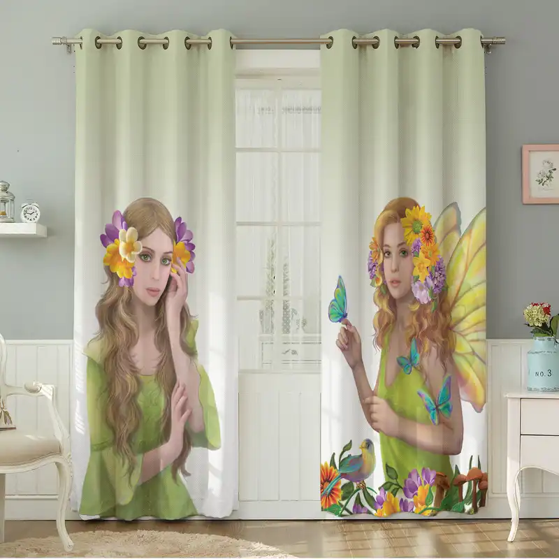 پرده نیروانا طرح چهره مدل مخمل کد 4933 سایز 140×280 سانتی متر