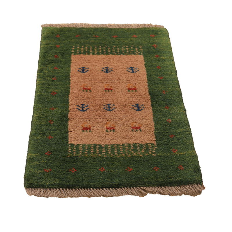 گبه دستباف نیم متری طرح قشقایی کد 4040414