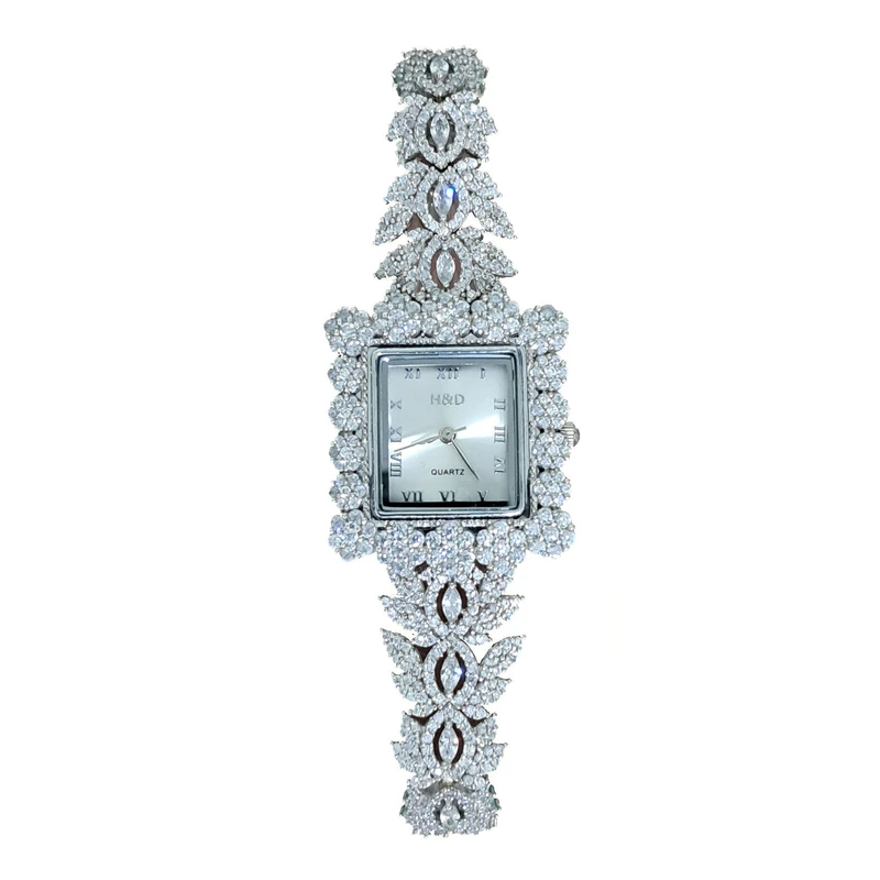 ساعت مچی عقربه‌ای مکانیکی نقره زنانه مدل آوید کد SHL