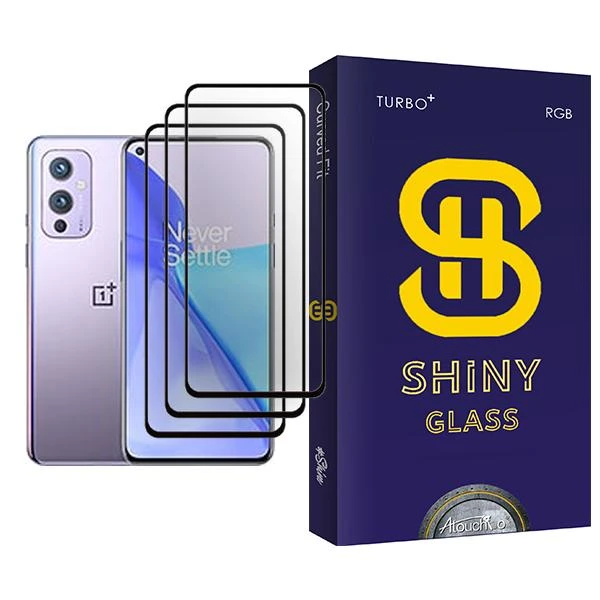محافظ صفحه نمایش آتوچبو مدل Shiny Glass MIX003 مناسب برای گوشی موبایل وان پلاس 9 بسته سه عددی