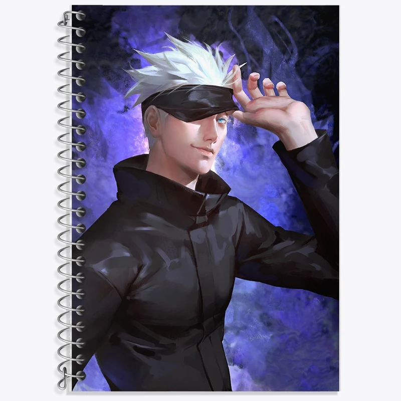 دفتر لغت 50 برگ خندالو طرح گوجو ساتورو انیمه جوجوتسو کایزن کد F756