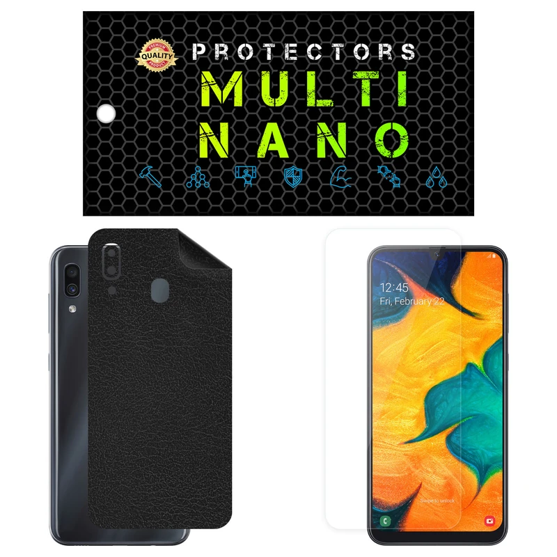 محافظ صفحه نمایش مولتی نانو مدل X-SFL مناسب برای گوشی موبایل سامسونگ Galaxy A30 به همراه برچسب پوششی