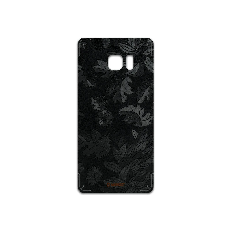 برچسب پوششی ماهوت مدل Black-Wildflower مناسب برای گوشی موبایل سامسونگ Galaxy Note 7