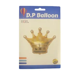 بادکنک فویلی دی پی بالن مدل تاج پادشاهی کد 3321