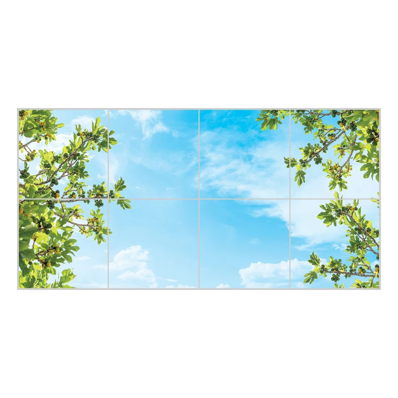تایل آسمان مجازی بنی دکو مدل UV86 سایز 60x60 سانتی متر مجموعه 8 عددی