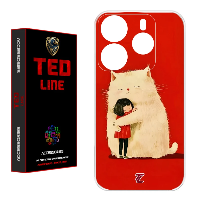 کاور تدلاین طرح گربه کد 1170 مناسب برای گوشی موبایل شیائومی Redmi Note 14 4G