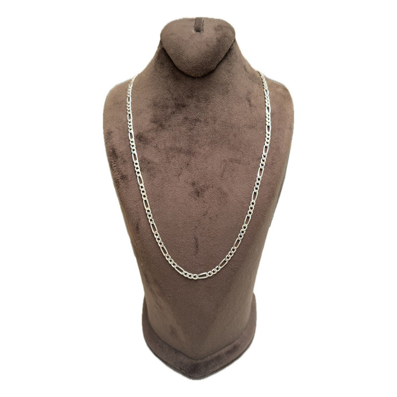 زنجیر نقره مردانه مدل فیگارو کد 13.08 زنجیر نقره مردانه مدل فیگارو کد 13.08